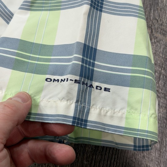 (2) Columbia PFG Super Bahama Men's Large Plaid Omni-Shade Fishing Shirts - Picture 3 of 16
